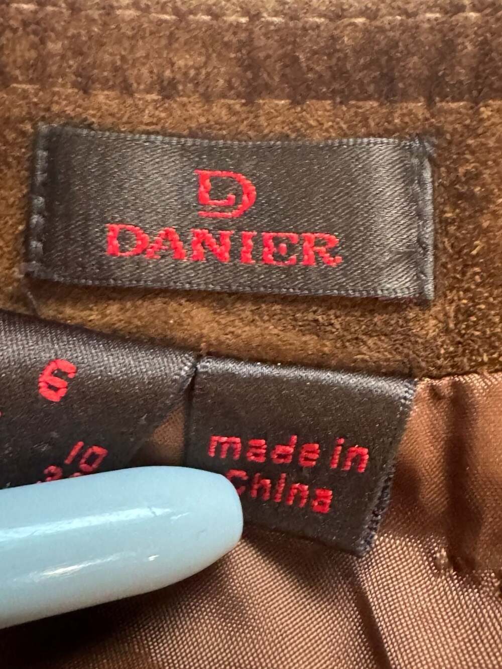 Y2K Suede Leather Mini Skirt Western Boho 70s Moto Brown Women’s Size 6 - Picture 4 of 12